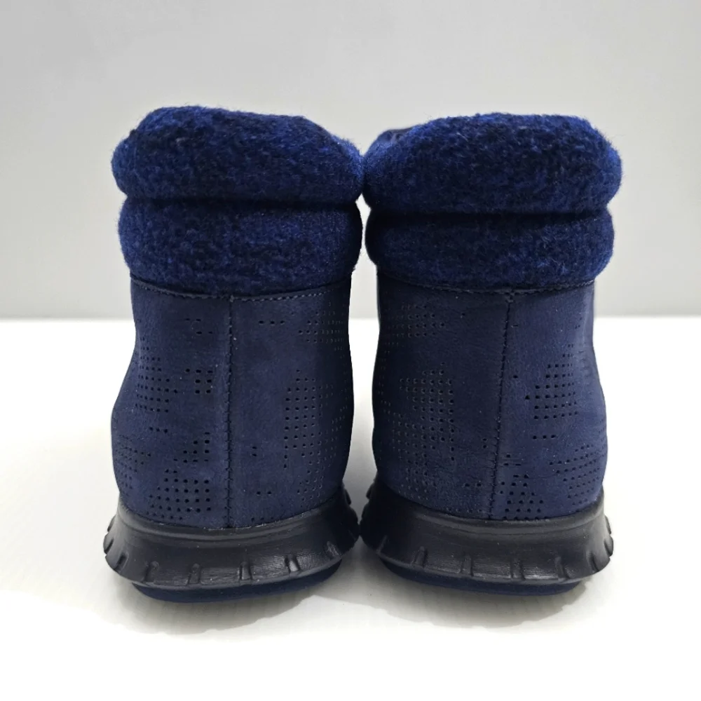 Cole Haan Zerogrand Ankle Boot Women 6 Blue Leather Perforated Lightweight Hiker